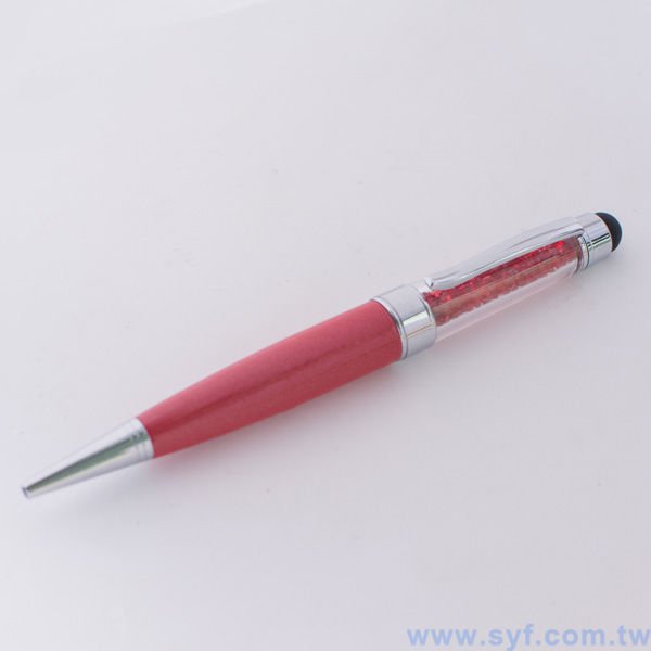 水晶電容觸控筆-金屬廣告禮品筆-多功能觸控廣告原子筆-採購批發贈品筆-8099-2